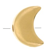 Perla luna piatta 6x4.5 mm - Placcato oro 3 micron x1|raw }}