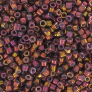 Miyuki Delica 11/0 DB1013 - Metallic Tea Berry Gold Iris