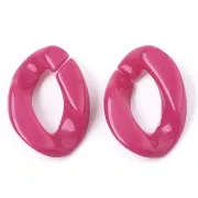 Anelli ovali attorcigliati 23x16 mm - Multicolore x20