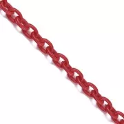 Catena plastica maglia Forzatina 6 mm - Rosso x42cm