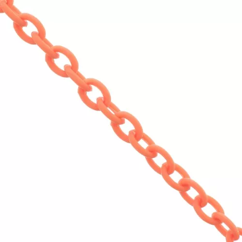Catena plastica maglia Forzatina 6 mm - Arancia x42cm