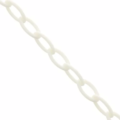 Catena plastica maglia Forzatina 7.4 mm - Bianco x39cm
