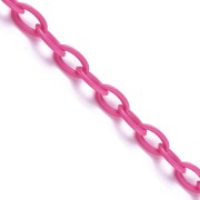 Catena plastica maglia Forzatina 7.4 mm - Rosa fluo x39cm|raw }}
