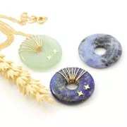 Donuts 30 mm pietra gemma - Ametista x1