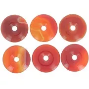 Donuts 30 mm pietra gemma - Corniola x1