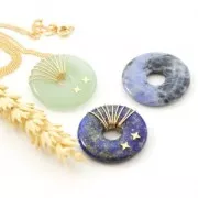 Donuts 30 mm pietra gemma - Labradorite x1