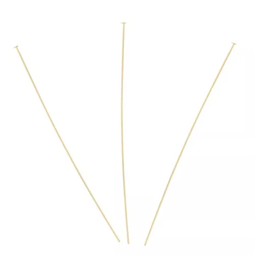Chiodino con testa piatta mm. 44x0.35 in Gold filled x10