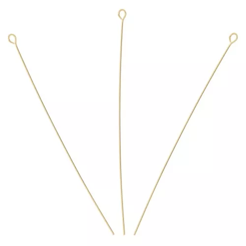 Chiodino occhiello 46x0.35 mm - Gold filled x10