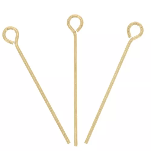 Chiodini occhiello 22x0.6 mm - Gold filled x10