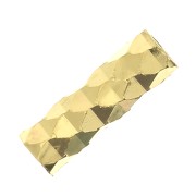 Tubi faccettati 6x2 mm - Argento 925 Dorato con oro fino x10