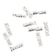 Tubi faccettati 6x2 mm - Argento 925 x10