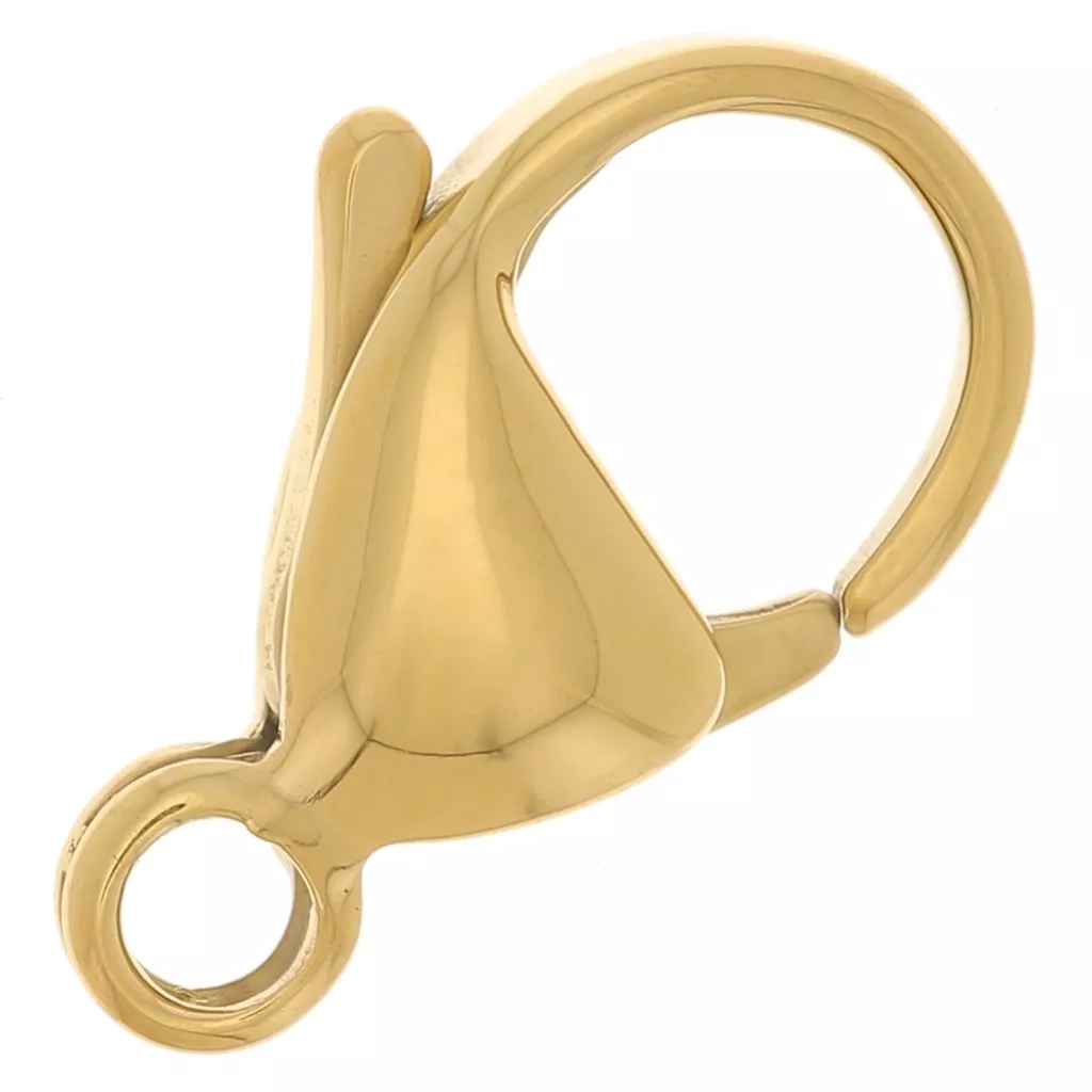 Chiusura Moschettone Mm. 15 Acciaio Inossidabile Dorato 316L X1 P 293071