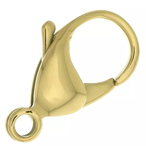 Chiusura moschettone mm. 20 Acciaio inossidabile Dorato 316L x1