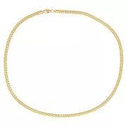 Girocollo maglia inglese 4 mm - Acciaio inossidabile Dorato 316L x45cm