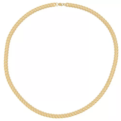 Girocollo maglia inglese 5.6 mm - Acciaio inossidabile Dorato 316L x45cm