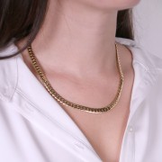 Girocollo maglia inglese 5.6 mm - Acciaio inossidabile Dorato 316L x45cm