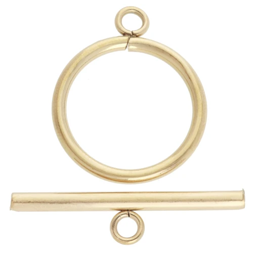 Chiusura a T in acciaio inossidabile 304L dorato da 20 mm x1
