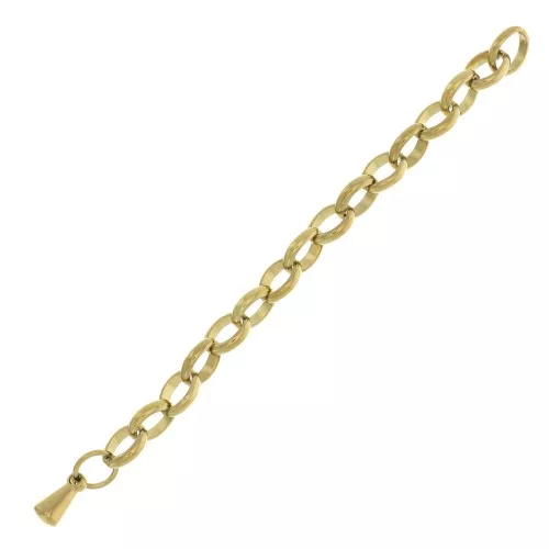 Catena di estensione maglia Jaseron 55 mm Acciaio inossidabile Dorato 316L x1