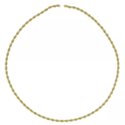 Catena maglia Corda 3.8 mm Acciaio inossidabile dorato 304 x50cm