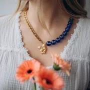 Catena maglia Gourmette limata 7.75 mm Acciaio inossidabile dorato 316L x50cm