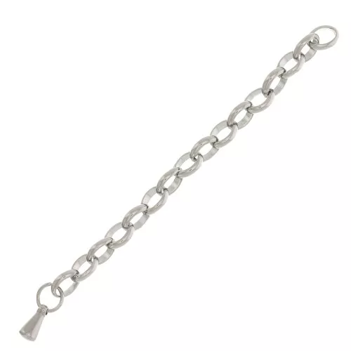 Catena di estensione maglia Jaseron 55 mm in acciaio inossidabile 316L x1