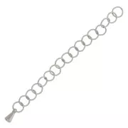 Catena di estensione maglia Forzatina tonda 55 mm in acciaio inossidabile 316L x1