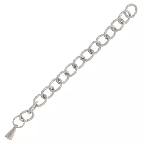 Catena di estensione maglia Forzatina 55 mm in acciaio inossidabile 316L x1