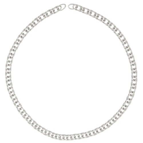 Catena maglia Gourmette limata 7.75 mm in acciaio inossidabile 316L x50cm