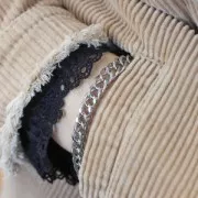 Catena maglia Gourmette limata 7.75 mm in acciaio inossidabile 316L x50cm