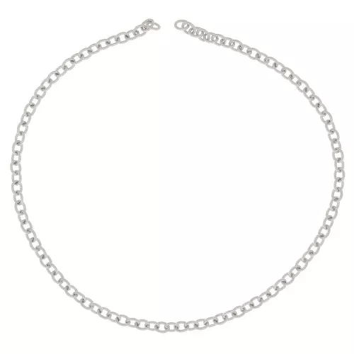 Catena maglia Forzatina striata 6 mm in acciaio inossidabile 316L x50cm