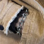 Catena maglia Forzatina alternata 13.8 mm in acciaio inossidabile 316L x50cm