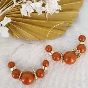 Perla in resina Opaca 14 mm - Oliva x1