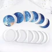 Stampo silicone - fasi di luna in resina 25x11 cm x1