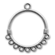 Separatori tondi mm. 32 argentato antico x2|raw }}