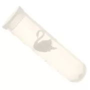 Cigno in plastica 8 mm per accessori e bijoux resina di inclusione - Bianco x1