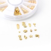 Componenti da incollare o a resinare - tema Marino - Dorato x1