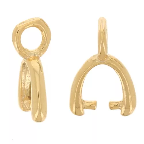 Ganci per pendenti mm. 6,5 dorato con oro fino x5