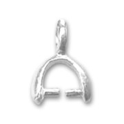 Ganci per pendenti mm. 6,5 argentato  x5