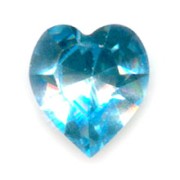 Cabochon PureCrystal 4884 Cuore mm. 11x10 Aquamarine|raw }}