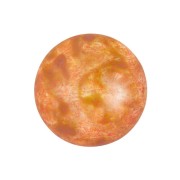 Cabochon di vetro di Puca® 18 mm Opaque Salmon Spotted x1|raw }}