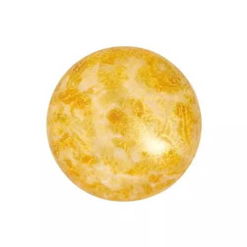 Cabochon di vetro di Puca® 18 mm Opaque Beige Spotted x1