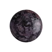 Cabochon di vetro di Puca® 18 mm Metallic Mat Violet Spotted x1