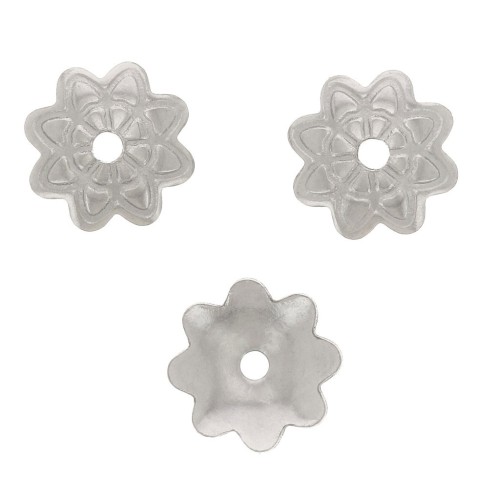 Coppette lavorate da 7 mm - acciaio inossidabile 304 x10