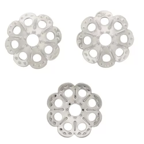 Coppette fiori 9.5 mm Acciaio inossidabile x10