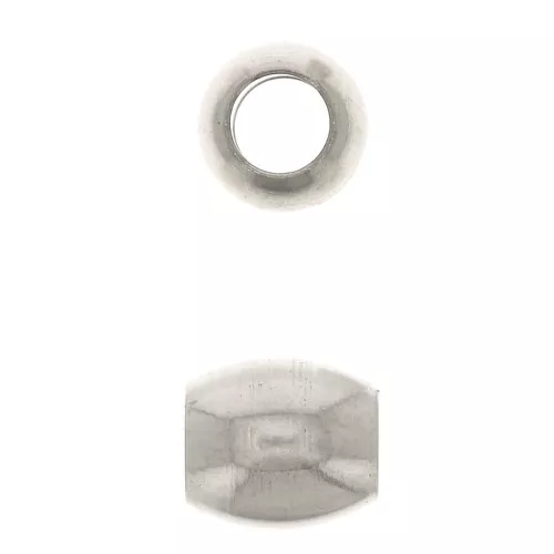 Perle olive 4.5x4 mm - Acciaio inossidabile x4
