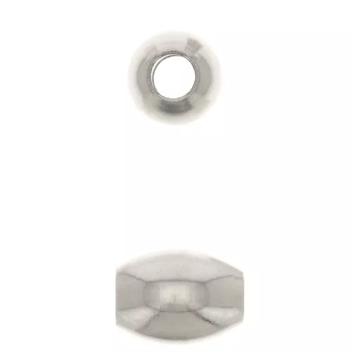Perle olive 6.5x5 mm - Acciaio inossidabile x4