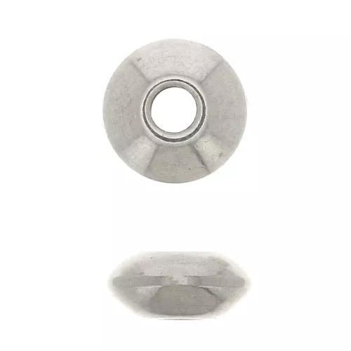 Perle rondelle 5x2 mm - Acciaio inossidabile x10