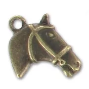 Ciondolo cavallo mm. 17 bronzo x1
