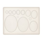 Stampo silicone er pasta polimerica- Pasta di metallo e resina per cabochon ovali|raw }}