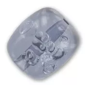 Perla barile a bolle mm. 28x27 Grey x1